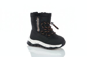 Сапожки дутики Apawwa черного цвета малышам