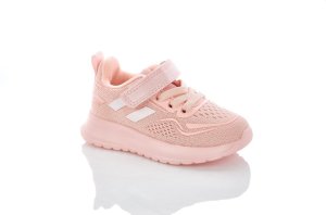 Рожеві текстильні кросівки дівчаткам