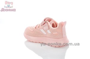 Рожеві текстильні кросівки дівчаткам