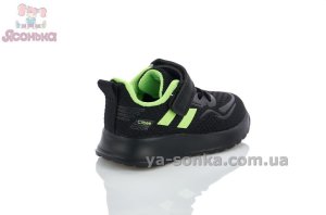 Черные детские текстильные кроссовки