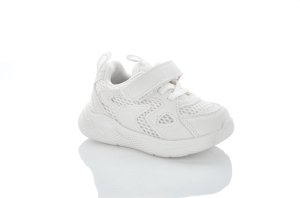 Белые кроссовки с сеткой для детей
