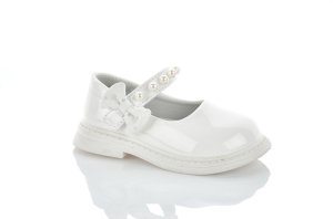 Белые туфли Clibee с жемчугом для девочек