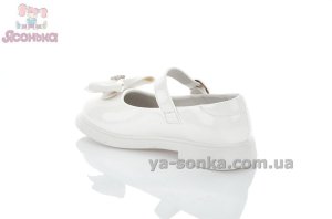Белые туфли с бантиком для девочки