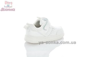 Классические молочно - белые детские кроссовки Clibee