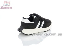 Черные детские кроссовки Apawwa на липучке