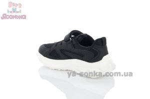 Черные детские кроссовки Apawwa на липучке