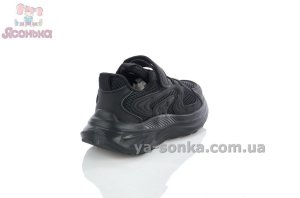 Черные детские кроссовки Apawwa на липучке