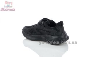 Черные детские кроссовки Apawwa на липучке