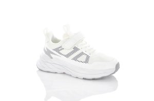 Белые детские кроссовки Apawwa с вставками сетки