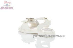 Сандалии белые с бантиком для девочек