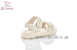 Мягкие бежевые сандалии девочкам