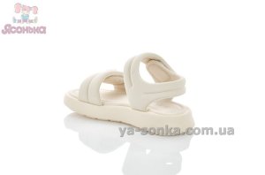 Мягкие бежевые сандалии девочкам