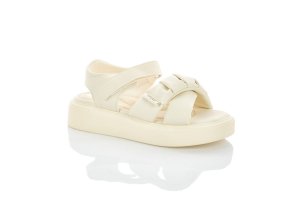 Босоножки молочного цвета Clibee для девочек