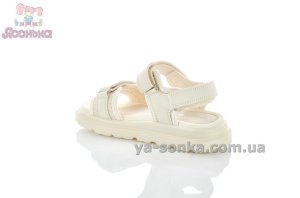 Бежевые сандалии спорт-шик для девочки