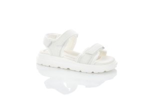 Белые сандалии спорт-шик для девочки