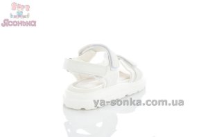 Белые сандалии спорт-шик для девочки