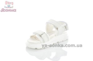 Белые сандалии спорт-шик для девочки