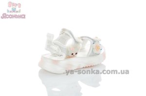 Красивые белые сандалии девочкам