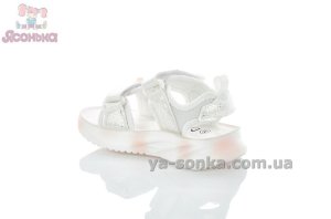 Красивые белые сандалии девочкам