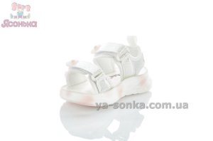 Красивые белые сандалии девочкам