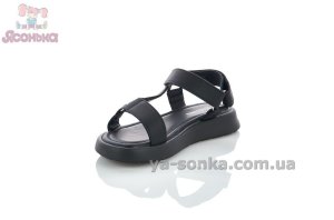 Босоножки черного цвета девочкам