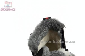 Черные ботинки зимние Clibee для маленьких детей