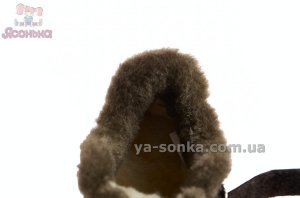 Зимние кроссовки шоколадного цвета девочкам