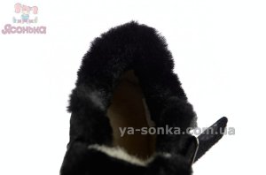 Зимние кроссовки черного цвета девочкам